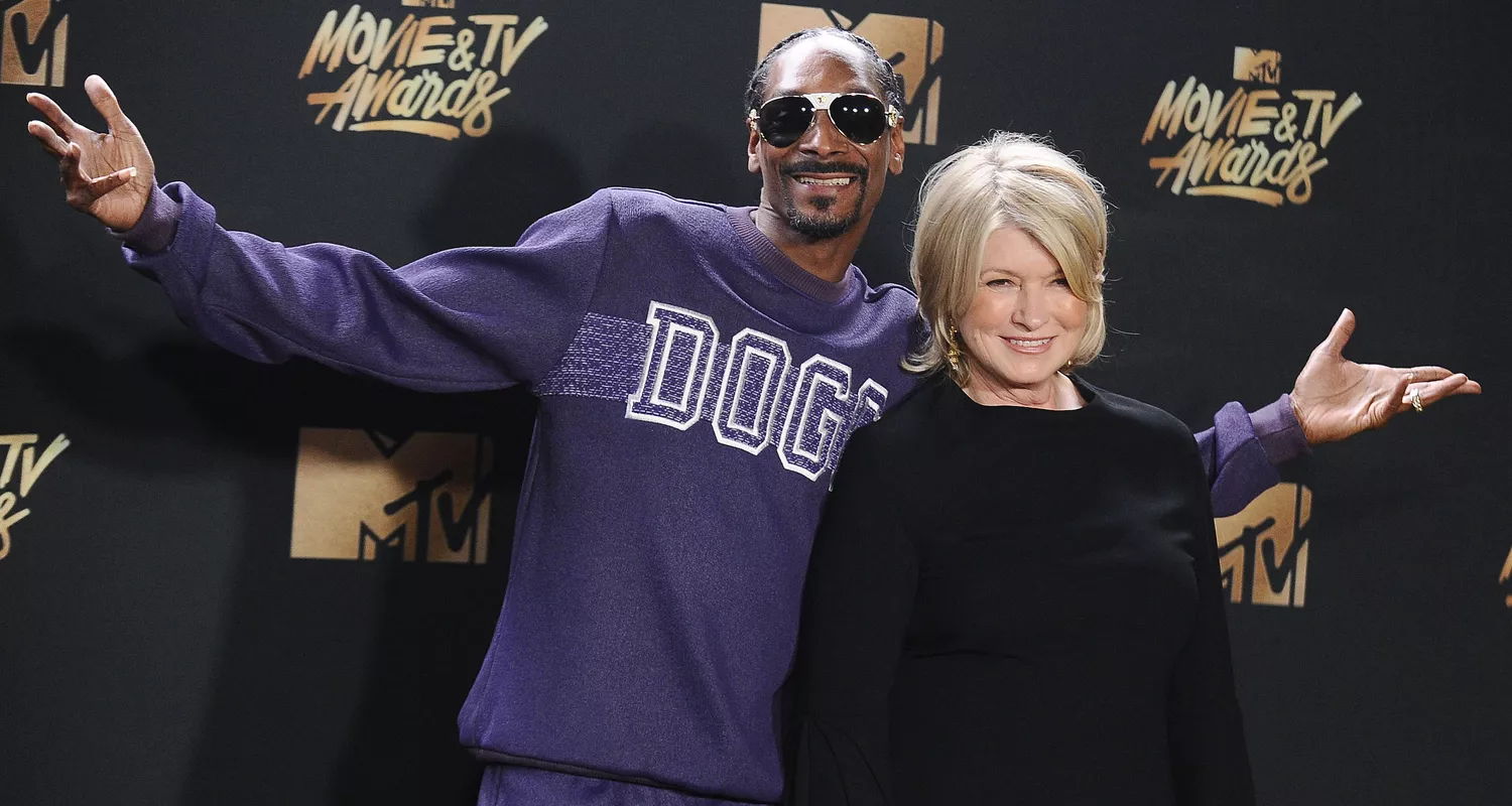 Martha Stewart and Snoop Dogg at MTV movie awards