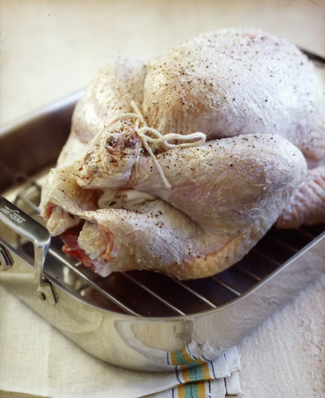 raw turkey before roasting thanksgiving